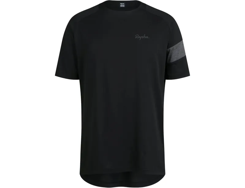Rapha Trail Technical T-Shirt in Black/Grey