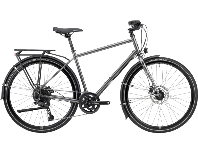 Ridgeback Voyage Hybrid Bike Chromoly Steel 2027 in Gower Grey