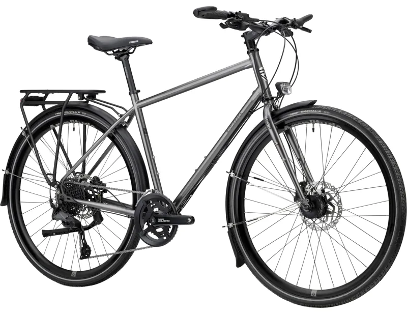 Ridgeback Voyage Hybrid Bike Chromoly Steel 2027 in Gower Grey-1