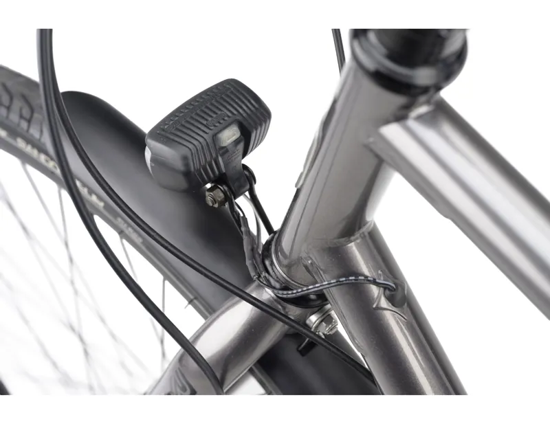 Ridgeback Voyage Hybrid Bike Chromoly Steel 2027 in Gower Grey-11