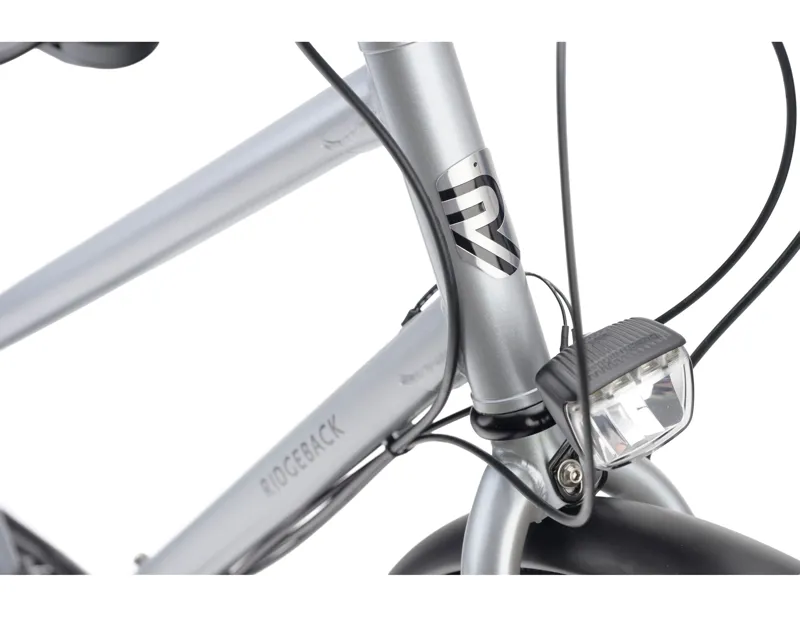 Ridgeback Voyage Hybrid Bike Chromoly Steel Open Frame 2027 in Stein Silver-2