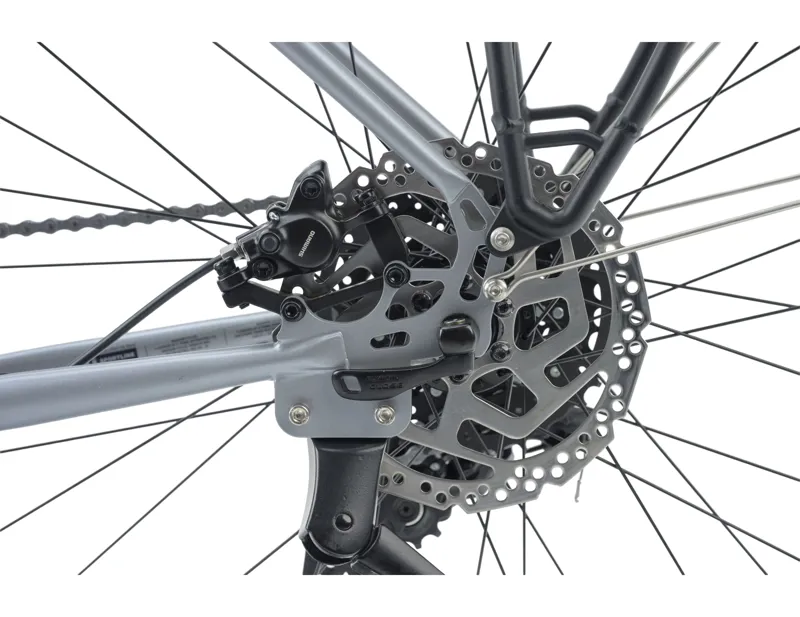 Ridgeback Voyage Hybrid Bike Chromoly Steel Open Frame 2027 in Stein Silver-10