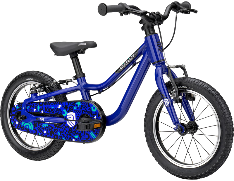 Ridgeback MX14 Kids Bike 2027 in Buzz Blue-1