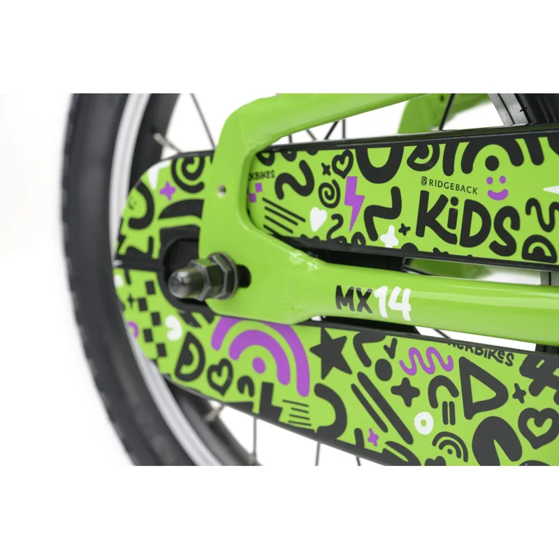 Ridgeback MX14 Kids Bike 2027 in Kracking Kiwi-13