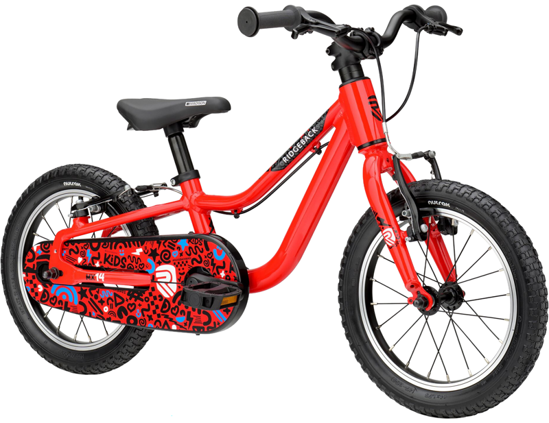 Ridgeback MX14 Kids Bike 2027 in Racer Red-1