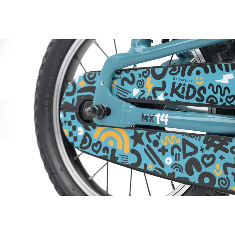 Ridgeback MX14 Kids Bike 2027 in Turbo Teal-12