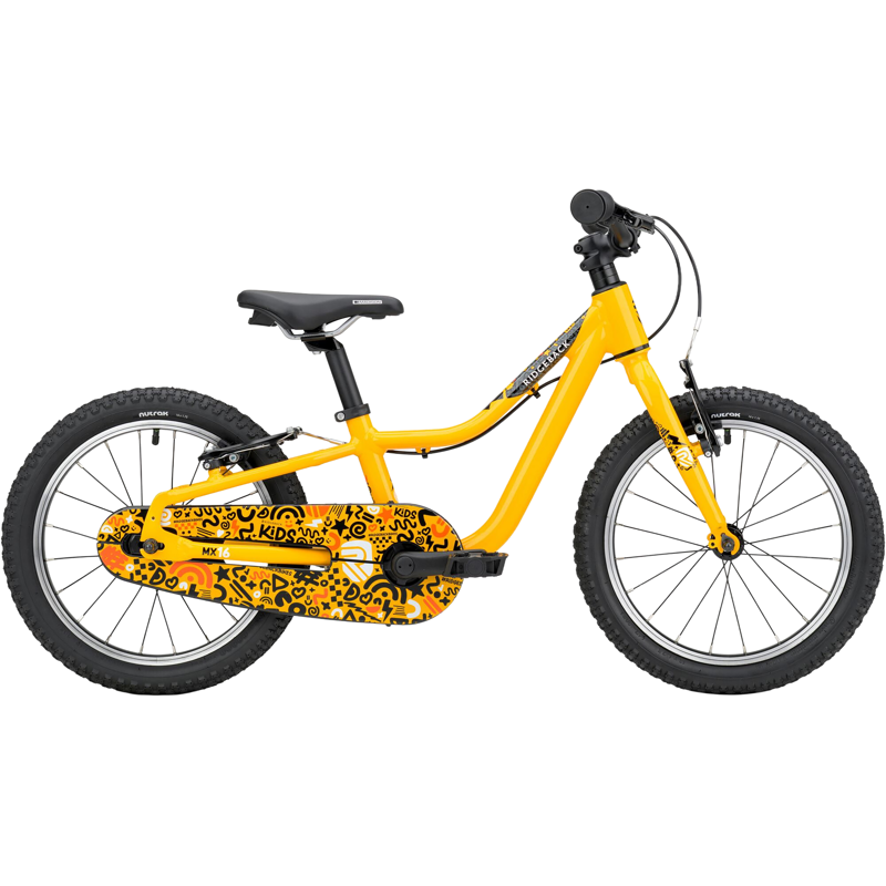 Balfes Bikes Ridgeback MX16 Kids Bike 2027 in Yeehaw Yellow | Free postage over £30, £10 off first order, price match & 0% finance.