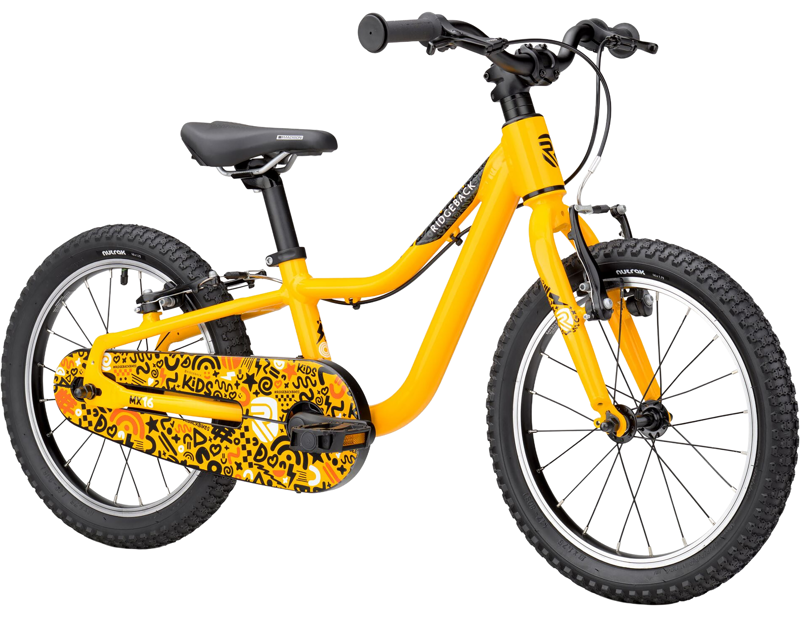Ridgeback MX16 Kids Bike 2027 in Yeehaw Yellow-1