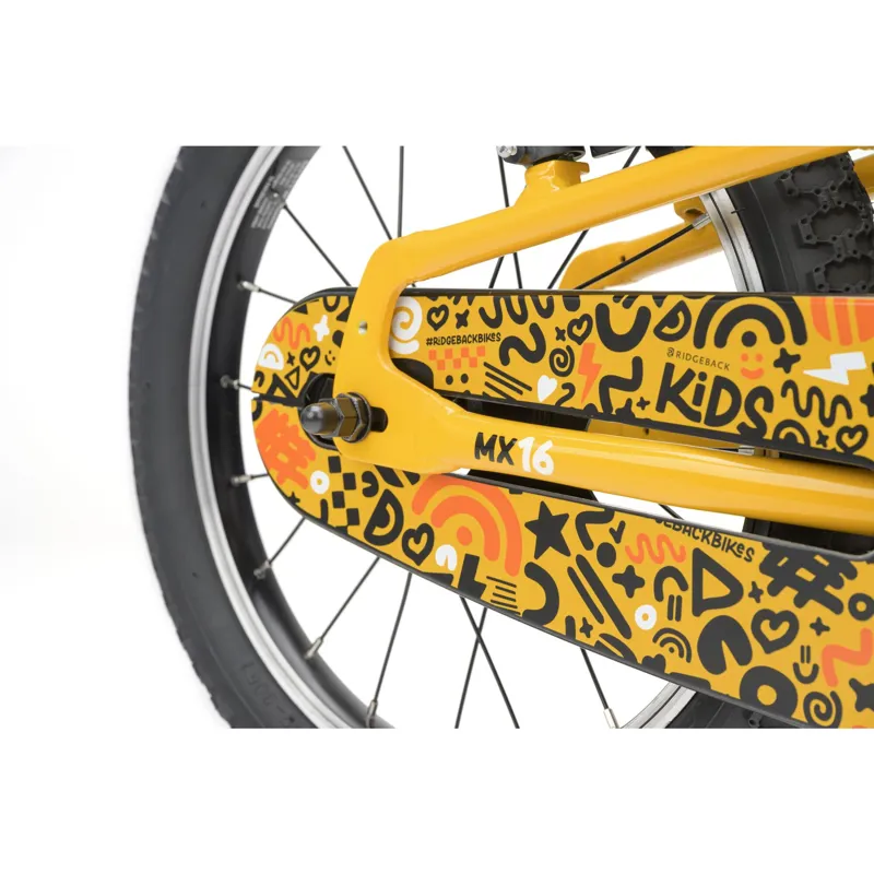 Ridgeback MX16 Kids Bike 2027 in Yeehaw Yellow-6
