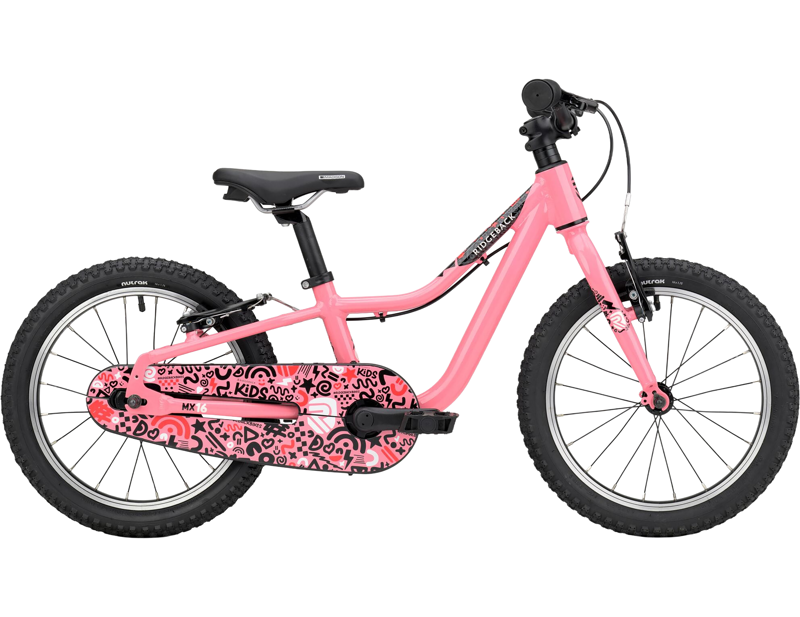 Ridgeback MX16 Kids Bike 2027 in Polly Pink