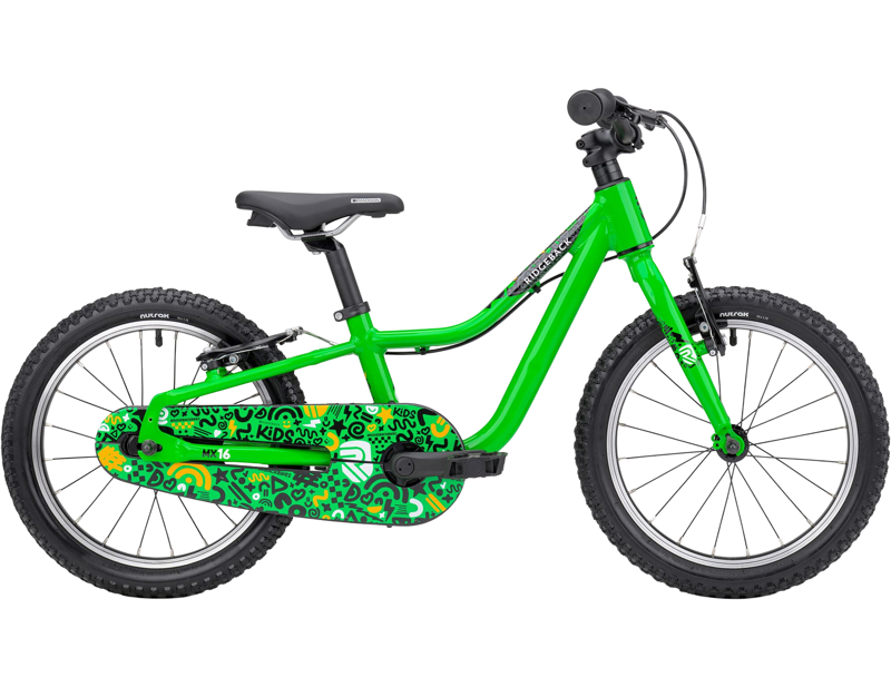 Ridgeback MX16 Kids Bike 2027 in Go Go Green