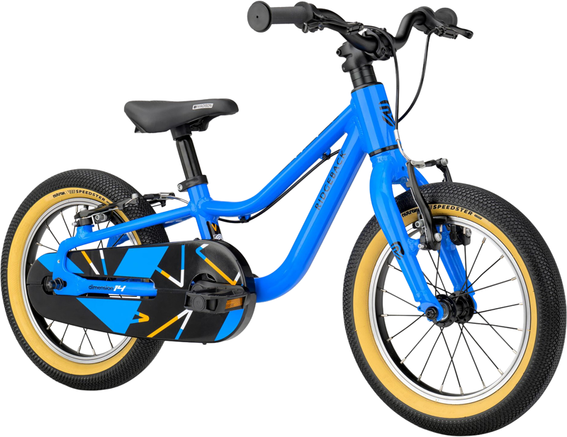 Ridgeback Dimension 14 Kids Bike 2027 in Bertie Blue-1