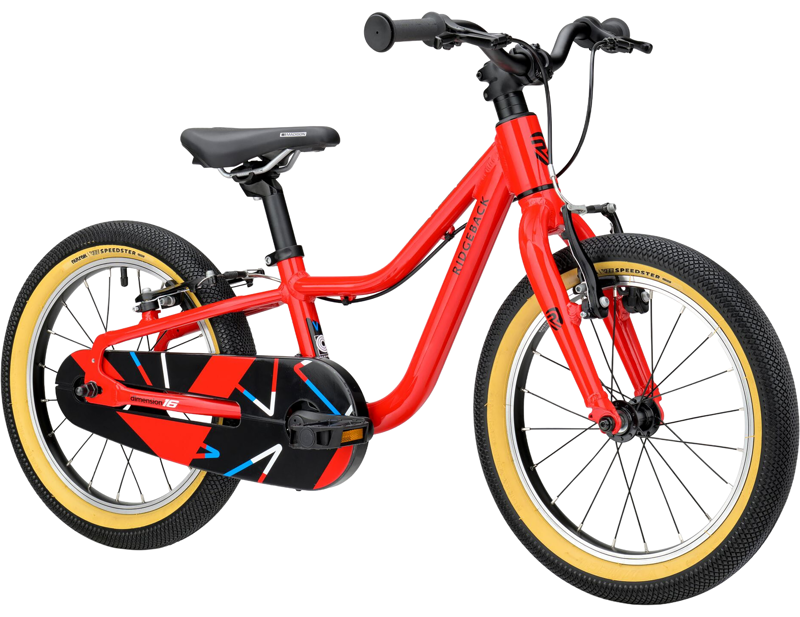 Ridgeback Dimension 16 Kids Bike 2027 in Racer Red-1