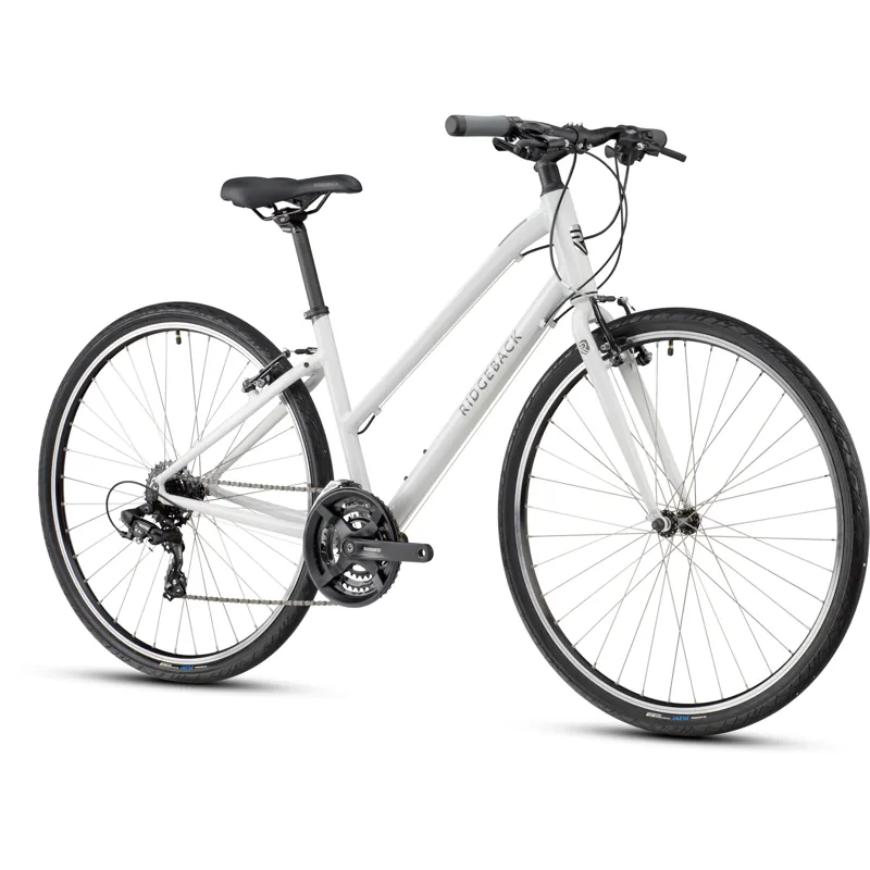 Ridgeback Motion Womens Step Through Hybrid Bike 2022 in Cool Grey-1