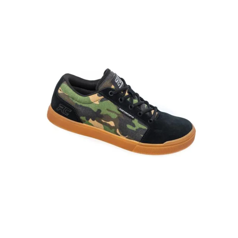 Ride Concepts Vice Youth MTB Shoes in Green Camo-2