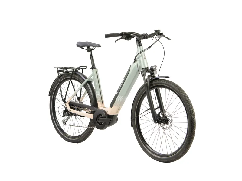 Raleigh Centros Lowstep Electric Hybrid Bike 2023in Mint Sand-3