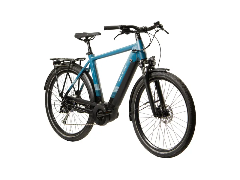 Raleigh Centros Crossbar Electric Hybrid Bike 2023 in Blue-1