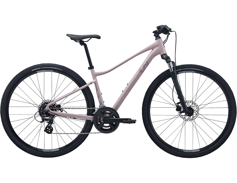 Balfes Bikes Liv Rove 4 Hybrid Bike 2026 in Rosy Brown | Free postage over £30, £10 off first order, price match & 0% finance.
