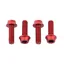 Wolf Tooth 4-piece Water Bottle Cage Bolts in Red