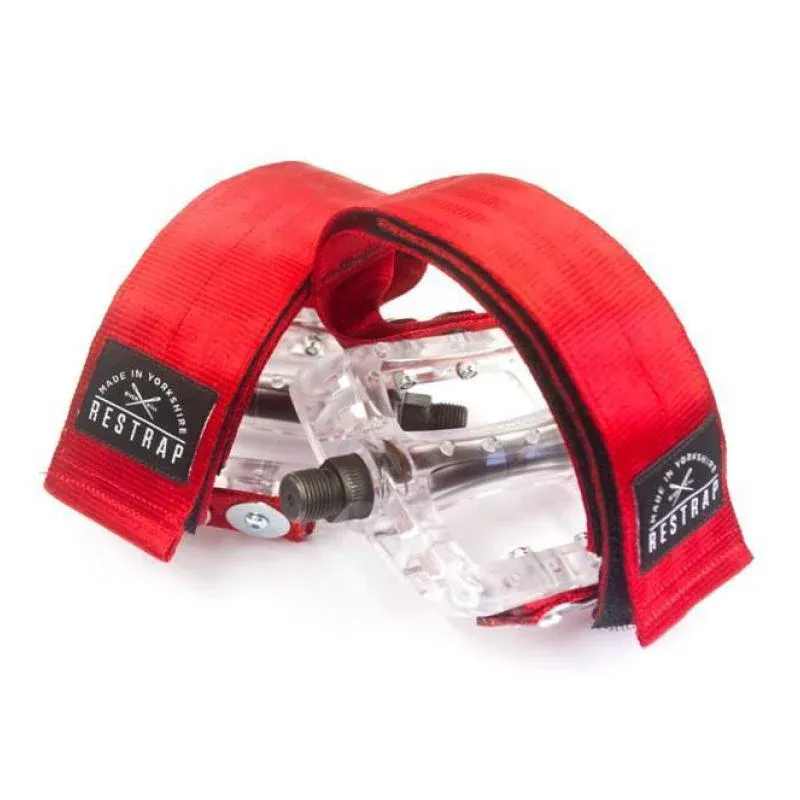 Restrap Diagonal Pedal Straps in Red-2