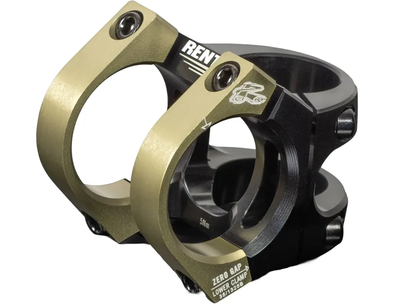 Renthal Apex v2 Mountain Bike Stem +/-6 Deg 35mm in Black/Gold