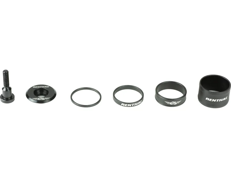 Balfes Bikes Renthal Headset Spacer and Top Cap Kit in Black | Free postage over £30, £10 off first order, price match & 0% finance.
