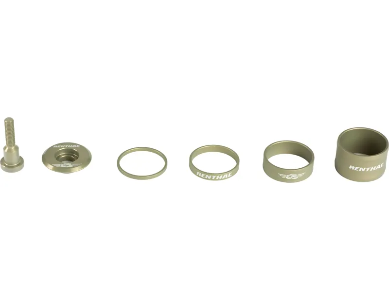 Balfes Bikes Renthal Headset Spacer and Top Cap Kit in Gold | Free postage over £30, £10 off first order, price match & 0% finance.