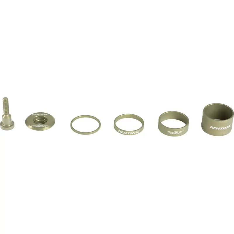 Balfes Bikes Renthal Headset Spacer and Top Cap Kit in Gold | Free postage over £30, £10 off first order, price match & 0% finance.