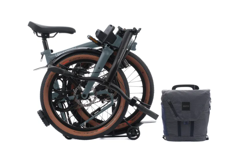 Brompton Electric G Line with Roller Frame 4 Speed Folding Bike 2027 in Lake Grey-5