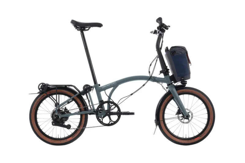 Brompton Electric G Line with Roller Frame 4 Speed Folding Bike 2027 in Lake Grey-8