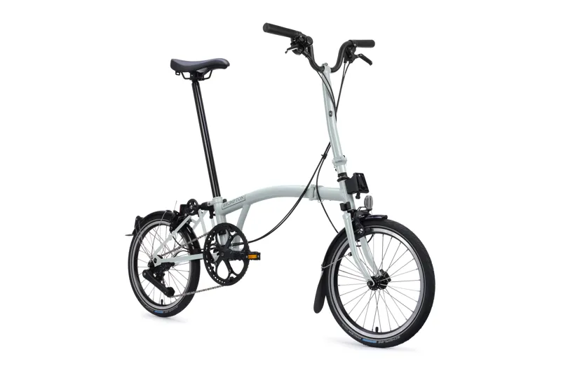 Brompton C Line 4-Speed Folding Bike 2027 in Lunar Ice-1