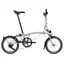 Brompton C Line 4-Speed Folding Bike 2027 in Lunar Ice