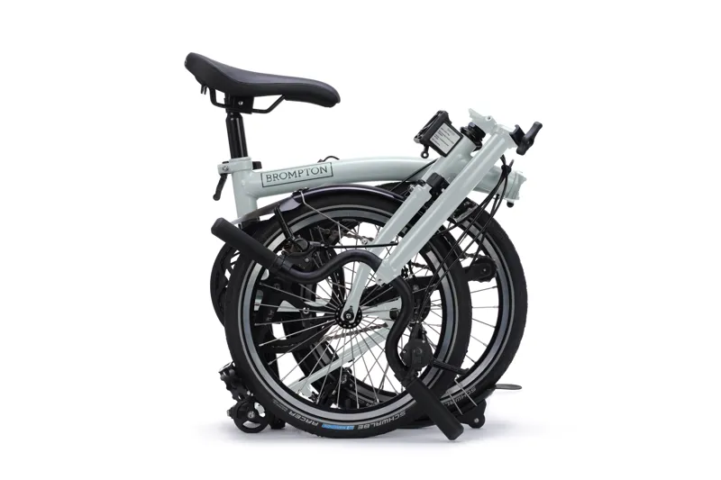Brompton C Line 4-Speed Folding Bike 2027 in Lunar Ice-2