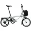 Brompton Electric C Line with SuperRoll+ 4-Speed Folding Bike 2027 in Lunar Ice