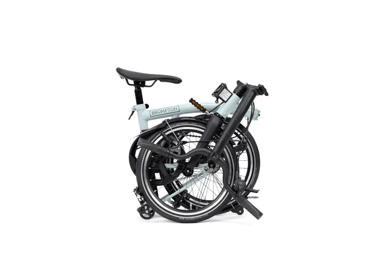 Brompton P Line V2 4-Speed Folding Bike 2027 in Lunar Ice Metallic-1