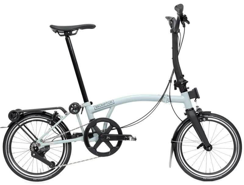 Brompton P Line V2 with SuperRoll+ 12-Speed Folding Bike 2027 in Lunar Ice