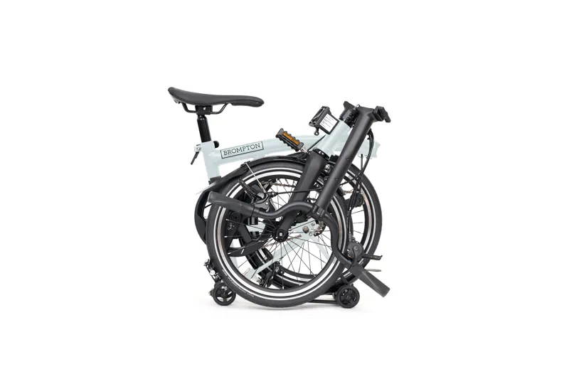 Brompton P Line V2 with SuperRoll+ 12-Speed Folding Bike 2027 in Lunar Ice-1