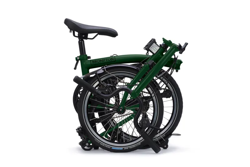 Brompton C Line 4-Speed Folding Bike 2027 in Racing Green-1
