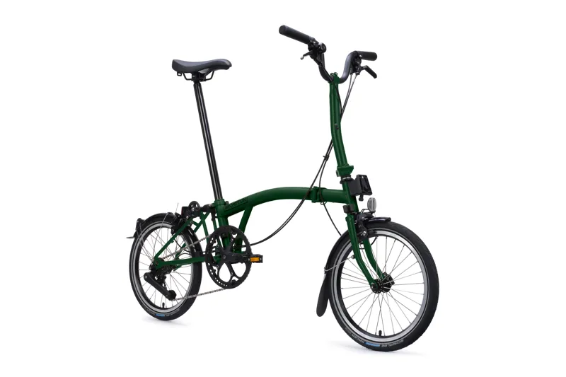 Brompton C Line 4-Speed Folding Bike 2027 in Racing Green-2