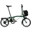 Brompton Electric C Line with SuperRoll+ 4-Speed Folding Bike 2027 in Racing Green