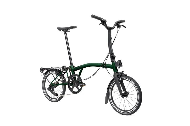 Brompton P Line V2 with SuperRoll+ 12-Speed Folding Bike 2027 in Racing Green-1