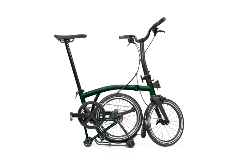 Brompton P Line V2 with SuperRoll+ 12-Speed Folding Bike 2027 in Racing Green-2