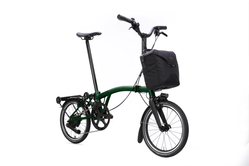 Brompton Electric P Line with SuperRoll+ 4-Speed Folding Bike 2027 in Racing Green-2