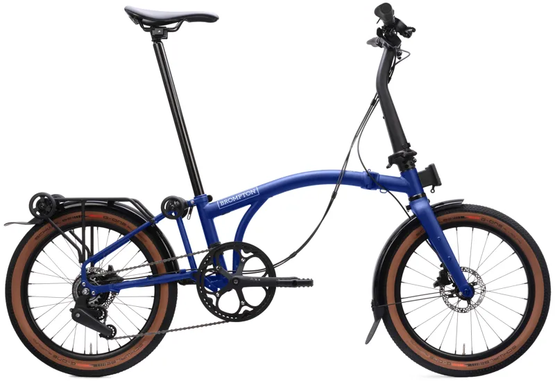 Brompton G Line with Roller Frame 8 Speed Folding Bike 2027 in Brompton Blue