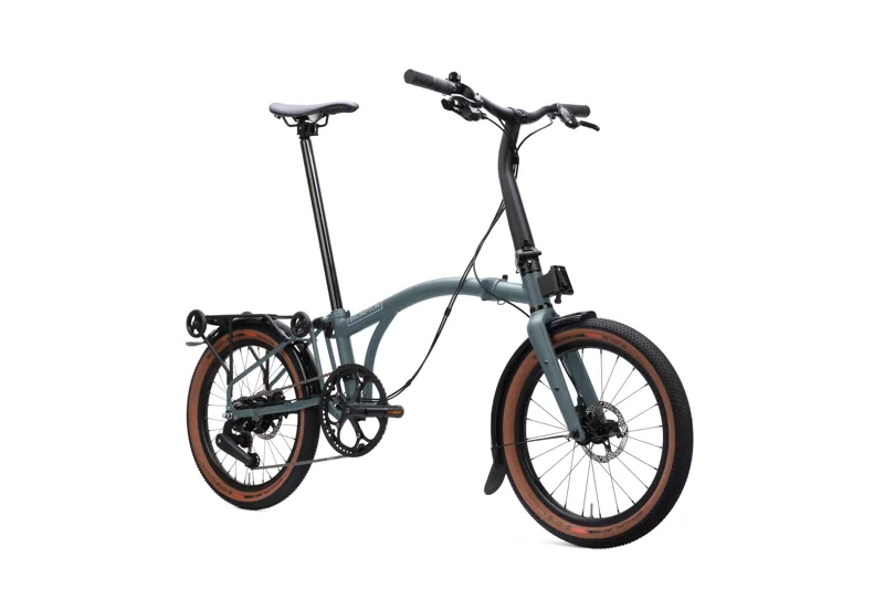 Brompton G Line with Roller Frame 8 Speed Folding Bike 2027 in Lake Grey-1