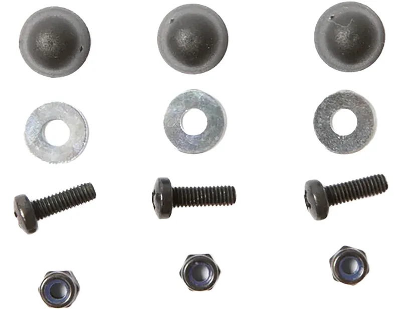 Restrap Plastic Bolt Covers and Bolts for Pannier Bags in Black