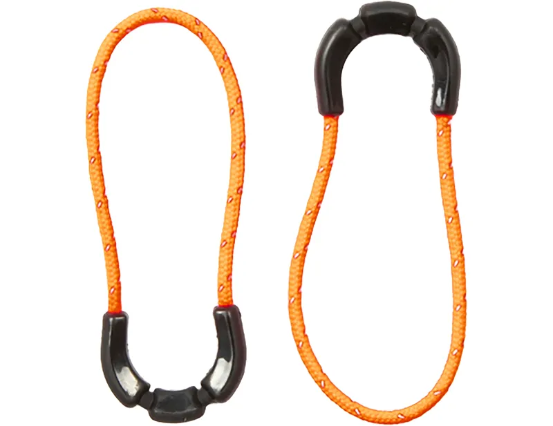 Restrap Race Zip Pull in Black/Orange