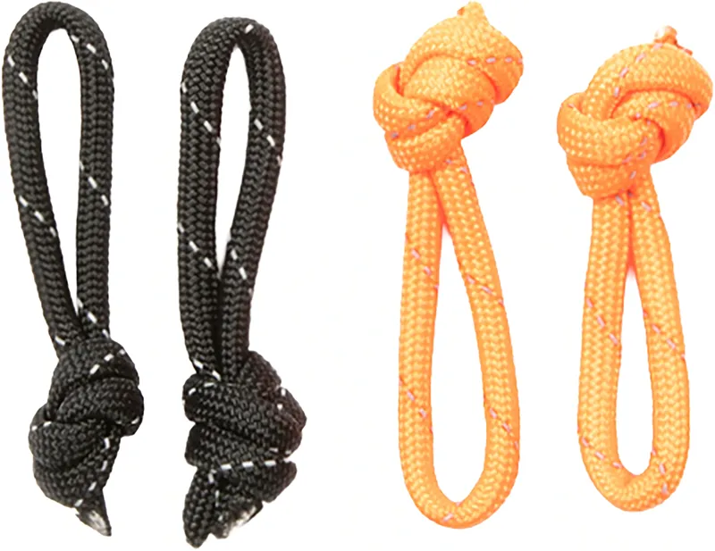 Restrap Zip Pull Paracord in Black/Orange