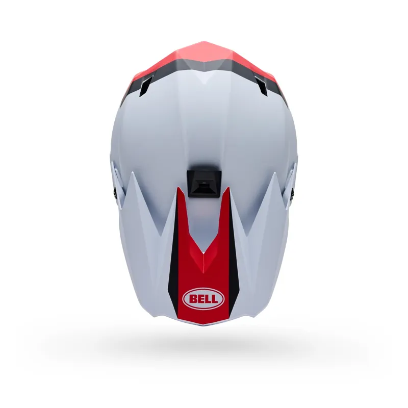 Bell Full-10 MIPS Level Set Full Face Helmet in White/Red-4