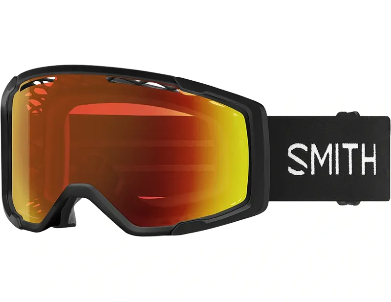 Smith Rhythm MTB Goggles in Black / ChromaPop Everyday Red Mirror AF